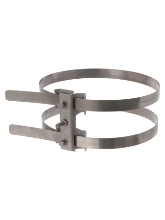 Держатель хомут сдвоенный Ø80-300 мм для изоляционной штанги, М8, термодиффузия TDM