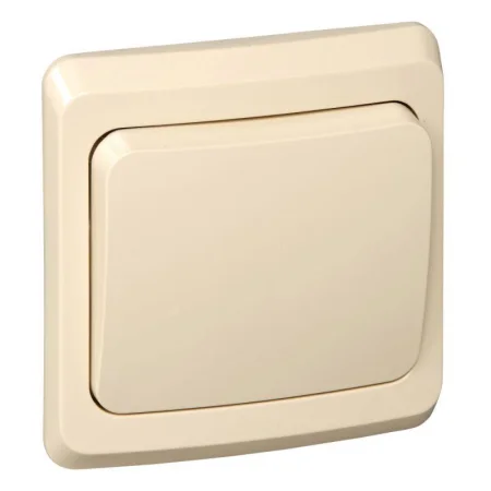 Переключатель проходной 1-кл. СП Этюд 10А IP20 крем. SE BC10-004K