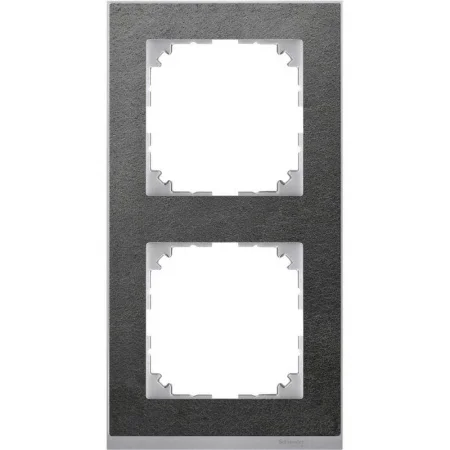 Рамка 2-м M-Pure Decor сланец/алюм. SchE MTN4020-3669
