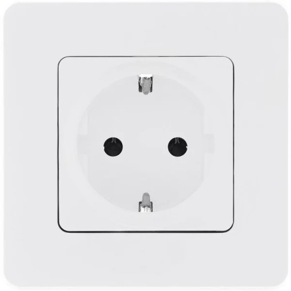 Розетка 1-м СП Inspiria 16А IP20 250В 2P+E защ. шторки немецк. стандарт механизм бел. Leg 673730