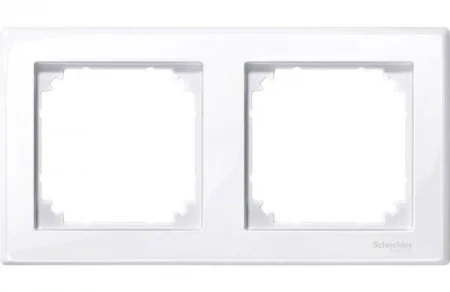 Рамка 2-м Merten монтаж. M-SMART активно бел. SchE MTN478225