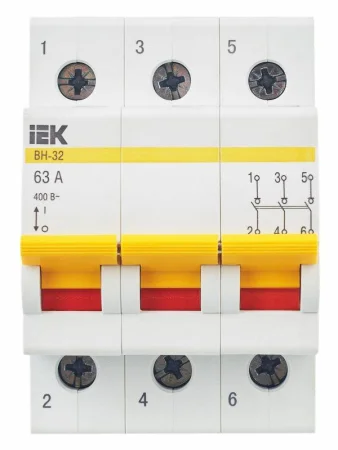 Выключатель нагрузки ВН-32 63А/3П IEK MNV10-3-063