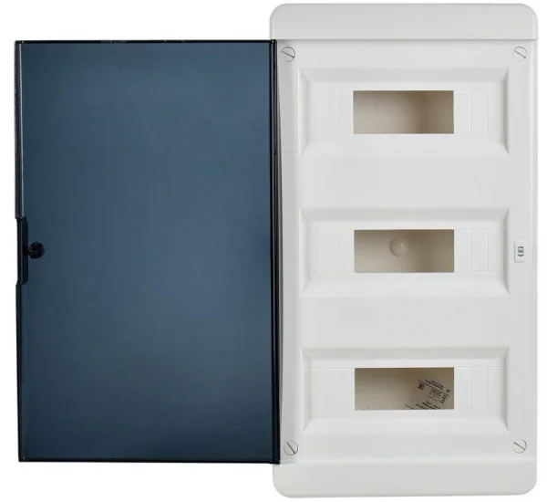 Корпус пластиковый ЩРН-П-36 IP41 черн. прозр. дверь TEKFOR IEK TF5-KP12-N-36-41-K01-K03