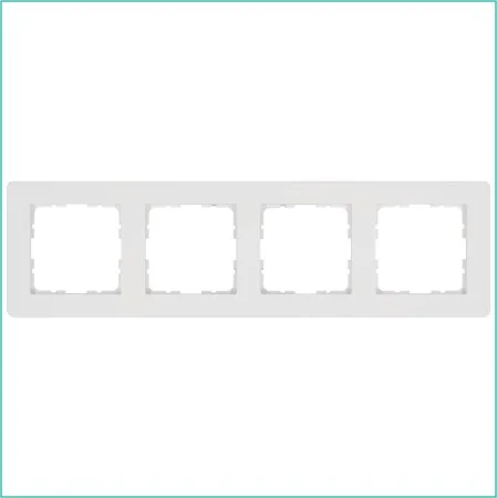 Рамка 4-м G-Flex бел. глянцевый Jasmart G1104W