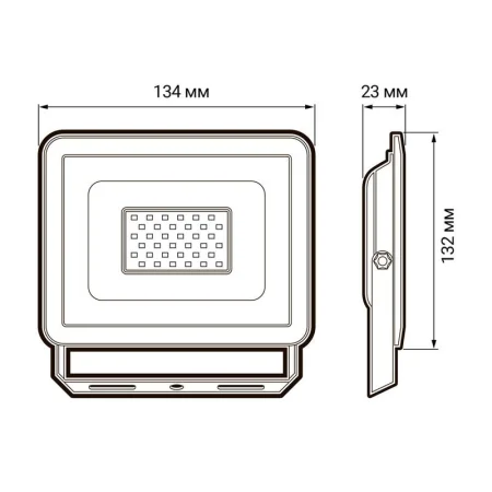 Прожектор светодиодный СДО-10 30Вт 6500К IP65 230В ДО GR ФАZА 5032071