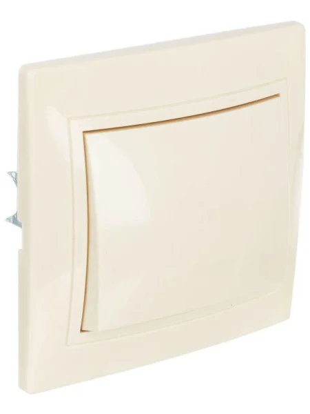 Выключатель 1-кл. СП Кварта 10А IP20 ВС10-1-0-ККм крем. IEK EVK10-K33-10-DM