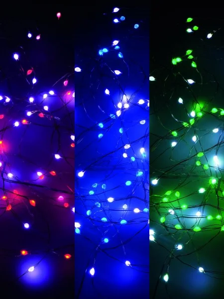 Гирлянда "Нить" ILDM048RGB-C-USB-RC 48 RGB минисветодиодов 4.8м с контроллером для помещений пульт SHLights 4690601049964