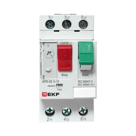 Выключатель автоматический для защиты двигателя АПД-32 6-10А EKF apd-me-10