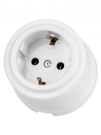 Розетка 2П+З 16А 250В белая «Виви» TDM