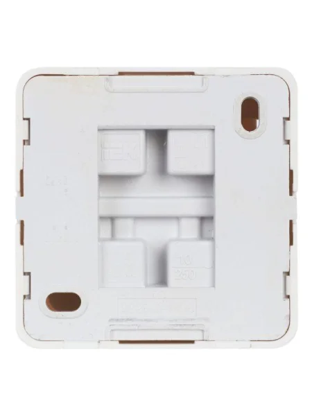 Выключатель 2-кл. ОП Октава 10А IP20 ВС20-2-1-ОБ с индикацией бел. IEK EVO21-K01-10-DC