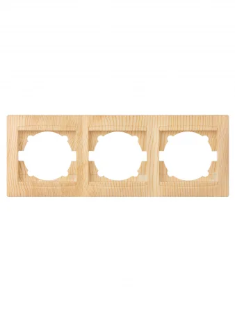 Рамка 3-х постовая горизонтальная сосна "Лама" TDM