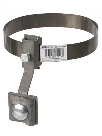 Держатель хомут Ø10-160 мм нержавеющая сталь, с выносом для прута Ø6-10 мм, стальной зажим TDM