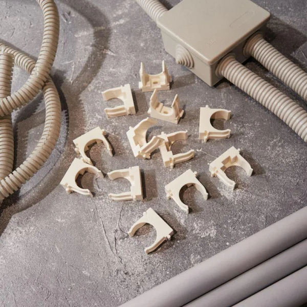 Держатель для труб (клипса) d25мм для монтажн. пистолета бел. Rexant 28-0425-3