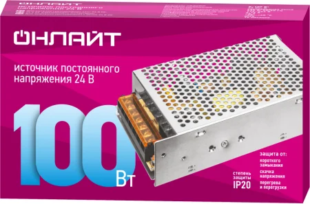 Драйвер для светодиодной ленты 90 641 OD-P100-IP20-24V ОНЛАЙТ 90641