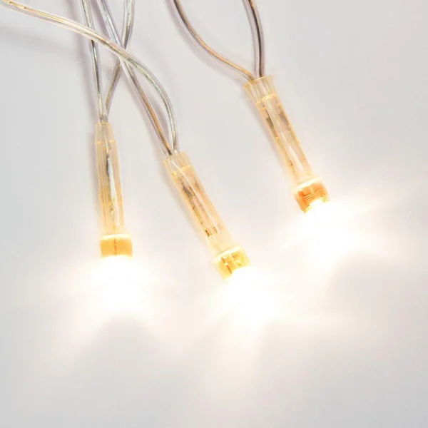 Гирлянда светодиодная универсальная 100LED тепл. бел. 10м провод прозр. с контроллером Neon-Night 303-063
