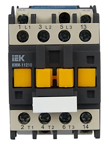 Контактор КМИ-11210 12А 24В/АС3 1НО IEK KKM11-012-024-10