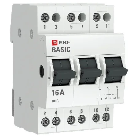 Переключатель трехпозиционный 3п 16А Basic EKF tps-3-16