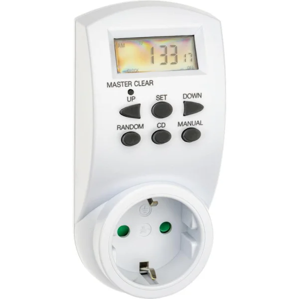 Таймер недельный электронный с заземл. 1.8кВт бел. REV 66989 6