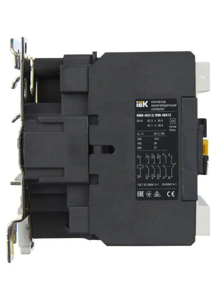 Контактор КМИ-46512 65А 230В/АС3 1НО 1НЗ IEK KKM41-065-230-11