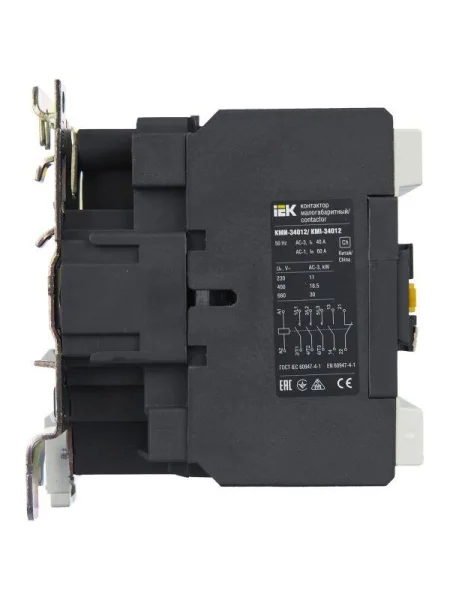 Контактор КМИ-34012 40А 400В/AC3 1HО;1H3 IEK KKM31-040-400-11