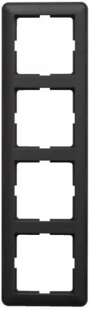 Рамка 4-м W59 черн. бархат SE KD-4-68