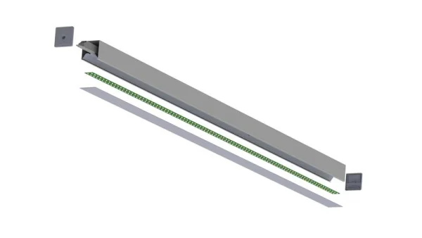 Светильник светодиодный CUBO 36 4000 opal-sand IP20 750х80х50 CRI80 подвесной черн. CSVT ЦБ-00003760