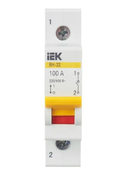 Выключатель нагрузки ВН-32 100А/1П IEK MNV10-1-100