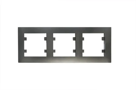 Рамка 3-м Karea RIZZ STAR дым. металлик Makel 88050703