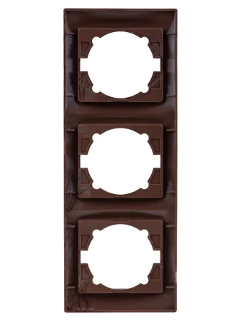 Рамка 3-х постовая вертикальная венге "Лама" TDM