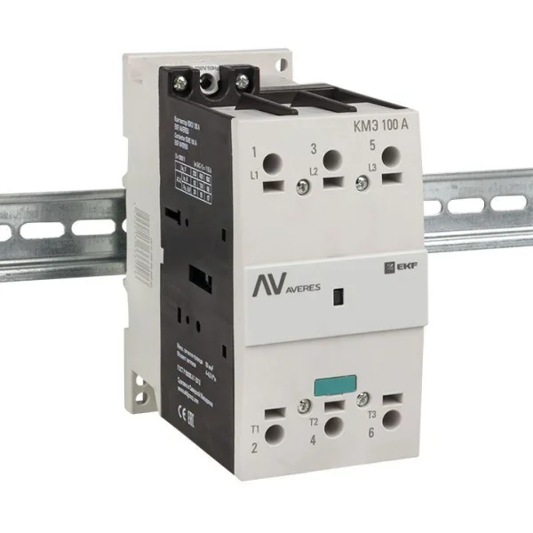 Контактор КМЭ 100А кат. 230В AC AVERES EKF ctr-s-100-00-230-av