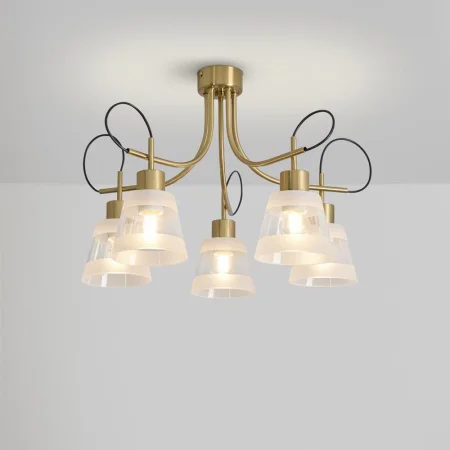 Светильник Caramel 5х60Вт E27 IP20 подвесной Freya FR5522PL-05BS