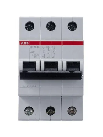Выключатель автоматический модульный 3п C 40А 4.5кА SH203L C40 ABB 2CDS243001R0404