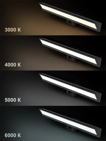 Светильник светодиодный на монитор СН-200, 5 Вт, авт. сенс-димм, 3000-6000 К, USB, черный, TDM