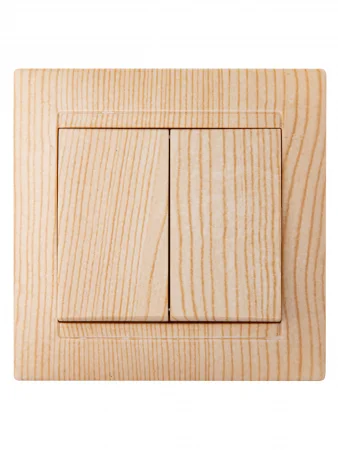 Выключатель 2-х кл. 10А сосна "Лама" TDM