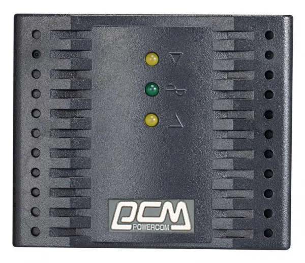 Стабилизатор напряжения TCA-1200 600Вт 1200В.А черн. POWERCOM 802506