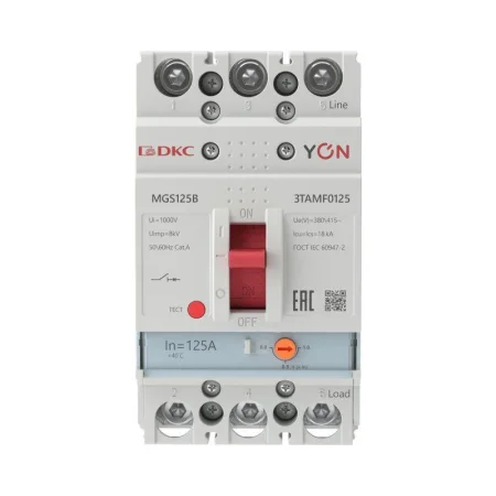 Выключатель автоматический MGS125 3P 100-125A 18kA YON MGS125B-3TAMF0125