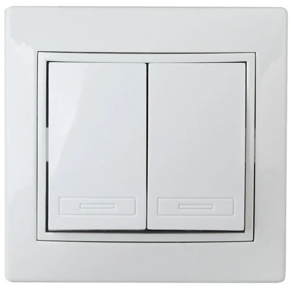 Выключатель 2-кл. СП Plano 10А IP20 1-104-01 250В бел. Intro Б0027601