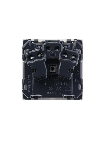 Механизм розетки Zenit 16А 250В защ. шторки с заземл. бел. ABB 2CLA228800N1101