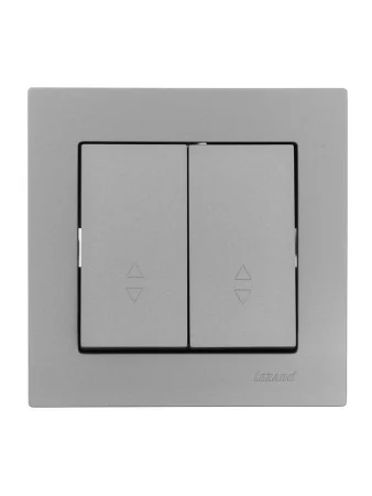Переключатель проходной 2-кл. СП Vesna механизм платина LEZARD 742-3588-106