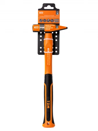 Молоток слесарный, 400 гр, кованый, с усилен. прорезиненной фиберглассовой рукояткой  "Алмаз" TDM