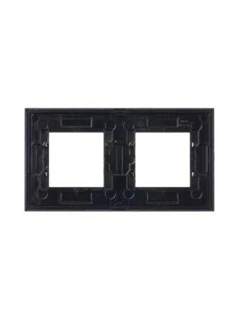 Рамка 2-м 4мод. Zenit серебристый ABB 2CLA227200N1301