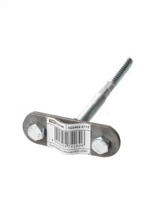 Держатель фасадный для прута Ø6-10 мм длина 250 мм, дюбель, стальной зажим, термодиффузия TDM