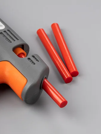 Клеевые стержни универсальные красные, 11 мм x 100 мм, 6 шт, "Алмаз" TDM