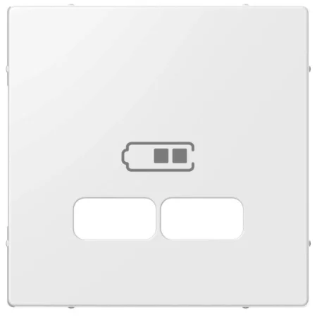 Накладка центральная Merten для механизма USB 2.1А SM полярный бел. SchE MTN4367-0319