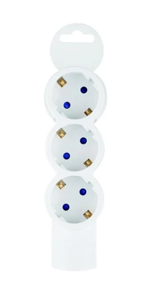 Колодка розеточная 3 гнезда с заземлением Quick Fix (быстрое подключение) 3680Вт Duwi 32017 5