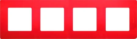 Рамка 4-м Etika красн. Leg 672534