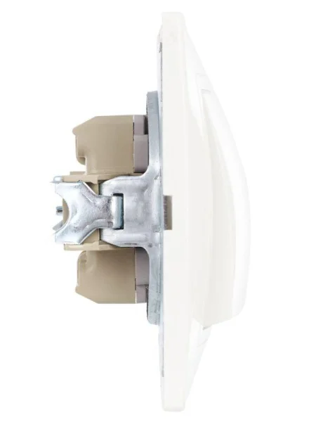 Выключатель 1-кл. СП Кварта 10А IP20 ВС10-1-0-КБ бел. IEK EVK10-K01-10-DM