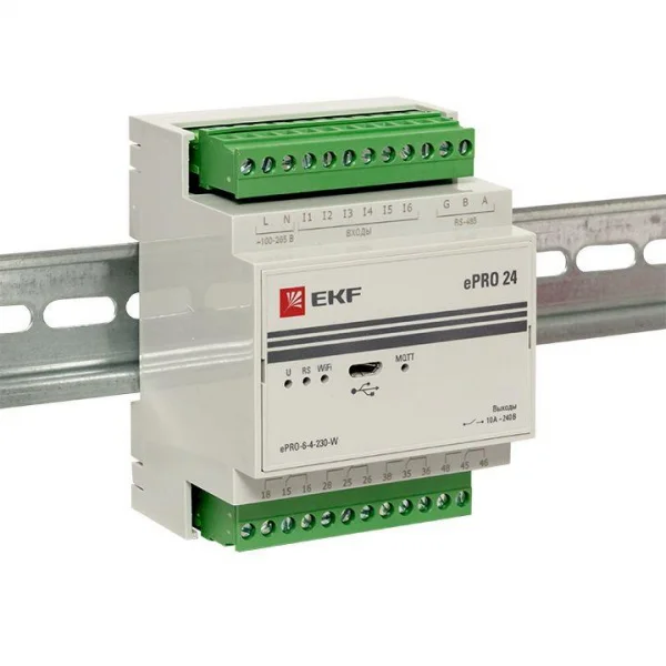 Модуль базовый ePRO удаленного управления 6вх/4вых 230В WiFi PROxima EKF ePRO-6-4-230-W