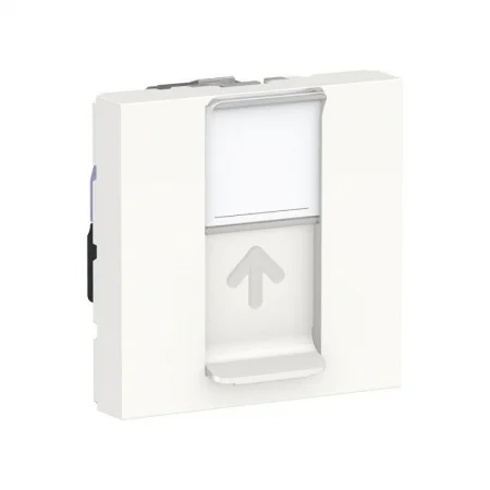 Розетка компьютерная 1-м 2мод. Unica Modular RJ45 кат.6 UTP бел. SchE NU341518
