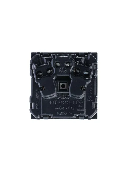 Механизм розетки Zenit 16А 250В защ. шторки с заземл. серебристый ABB 2CLA228800N1301